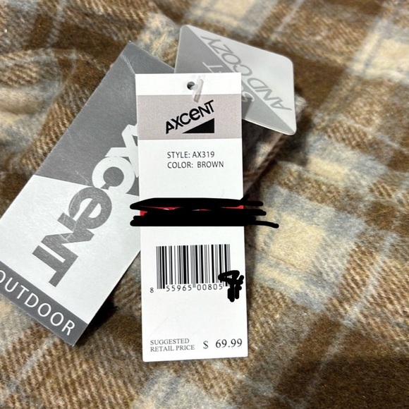 Accent Wool Blend Plaid Shacket,warm, button chest pockets,hip pockets,collar - Picture 10 of 11